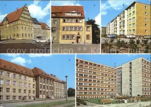 Freiberg Sachsen Stadt Bergbaumuseum Untermarkt Koernerhaus Bergakademie Kat. Freiberg