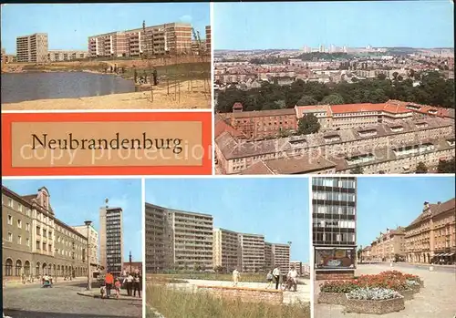 Neubrandenburg Ernst Thaelmann Strasse Luftbild Kat. Neubrandenburg