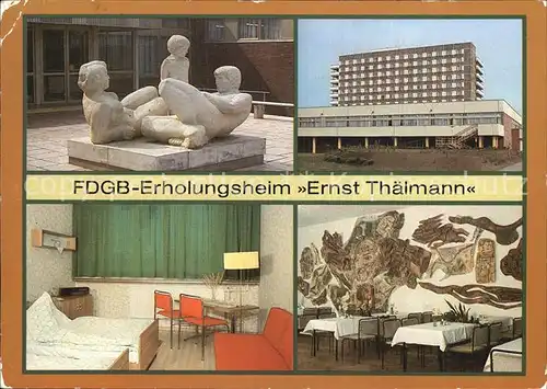 Rheinsberg FDGB Erholungsheim Ernst Thaelmann Plastikgruppe  Kat. Rheinsberg