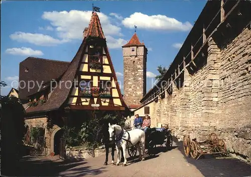 Rothenburg Tauber Alte Schmiede  Kat. Rothenburg ob der Tauber