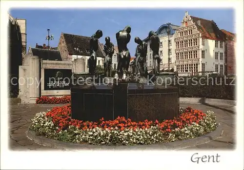 Gent Gand Flandre De Bron der Geknielden Kat. 