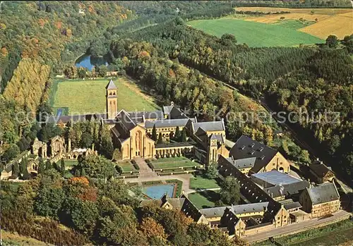 Abbaye d Orval Kathedrale Luftbild Kat. 