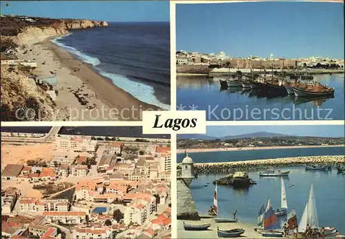Lagos Strand Hafen Luftaufnahme Kat. Lagos