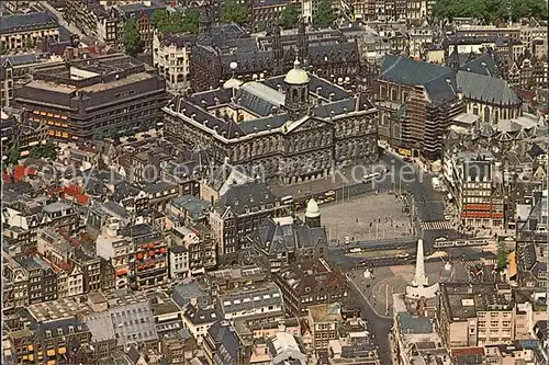 Amsterdam Niederlande Royal Palace Dam Platz Luftbild Kat. Amsterdam