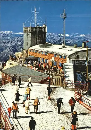 Zugspitze Muenchnerhaus Wetterwarte Aussichtsterrasse  Kat. Garmisch Partenkirchen