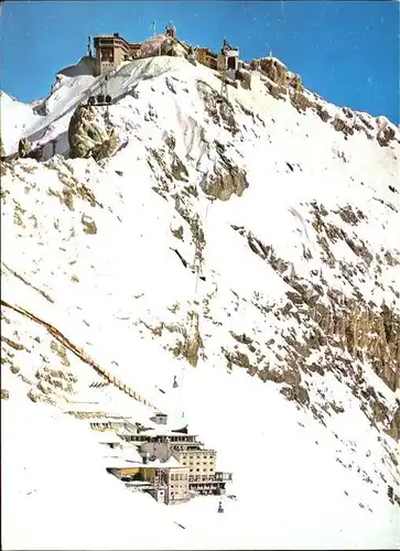 Zugspitze Zugspitzgipfelbahn Hotel Schneefernerhaus Kat. Garmisch Partenkirchen