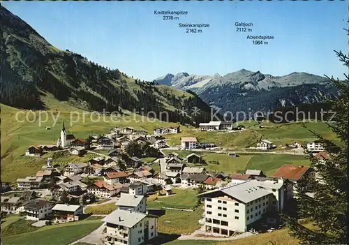 Berwang Tirol Panorama Bergkette Kat. Berwang