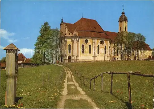 Steingaden Allgaeu Wallfahrtskirche Wies Kat. Sulzberg