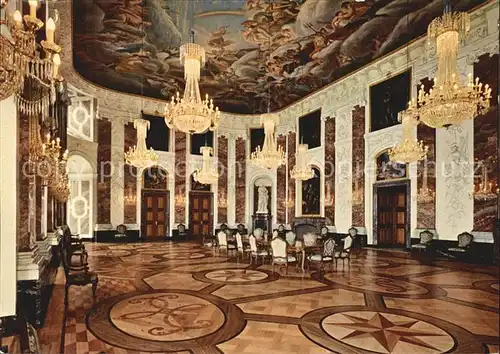 Mannheim Kurfuerstliches Schloss Rittersaal Kat. Mannheim