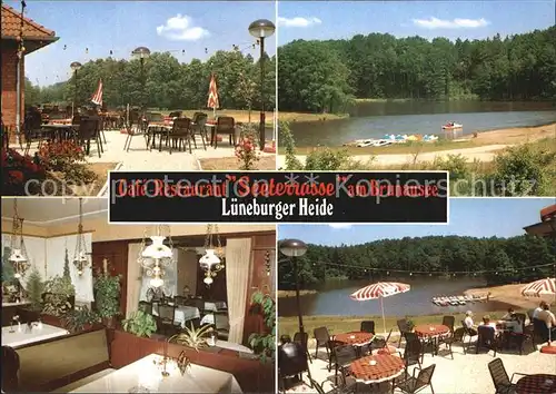 Bispingen Cafe Seeterrasse am Brunausee  Kat. Bispingen Lueneburger Heide