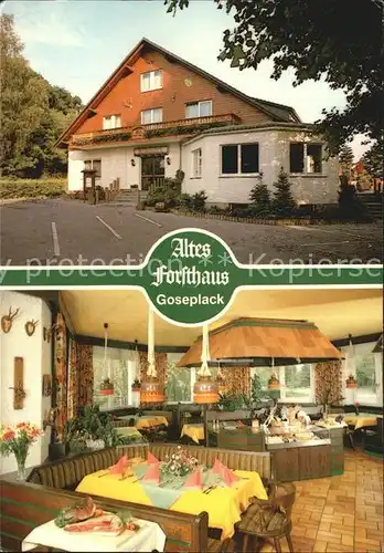 Goseplack Hardegsen Cafe Restaurant Hotel Altes Forsthaus