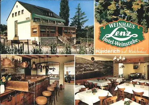 Puenderich Mosel Hotel Weinhaus Lenz  Kat. Puenderich