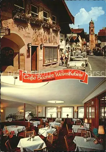 Mittenwald Bayern Cafe Bozner Weinstuben  Kat. Mittenwald