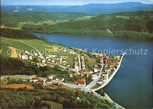 Herzhausen Edersee Fliegeraufnahme Kat. Edertal