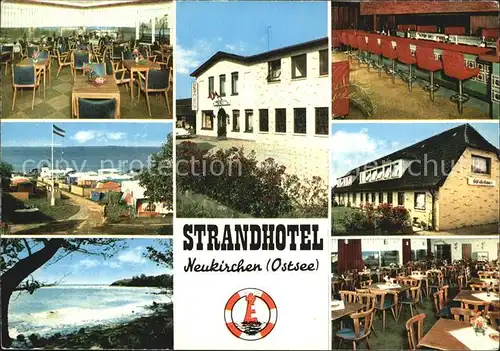 Neukirchen Quern Strandhotel Bar Gastraum Camping Panorama  Kat. Quern
