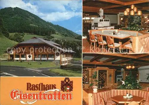 Gmuend Kaernten Rasthaus Eisentratten Gaststube Kat. Gmuend in Kaernten