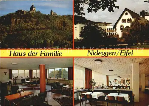 Nideggen Eifel Schloss Haus der Familie Gastraeume Kat. Nideggen