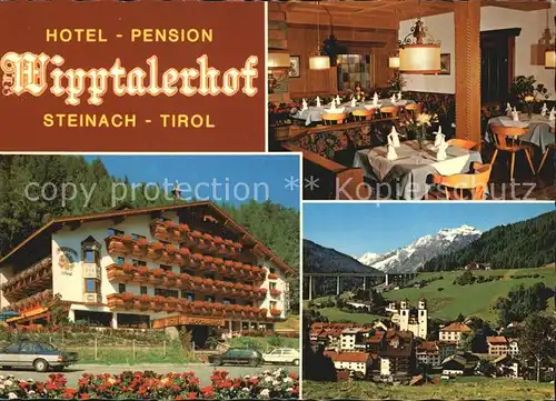 Steinach Tirol Hotel Wipptalerhof Gaststube Autobahnbruecke Kat. Oesterreich