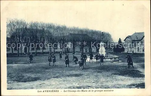 Les Avenieres Champ de Mars et le groupe scolaire Fontaine Kat. Les Avenieres