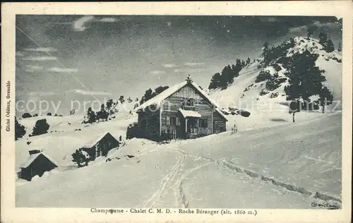 Champrousse Chalet CMD Roche Beranger en hiver
