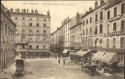 Vienne Isere Place Miremont et Rue Ponsard Kat. Vienne