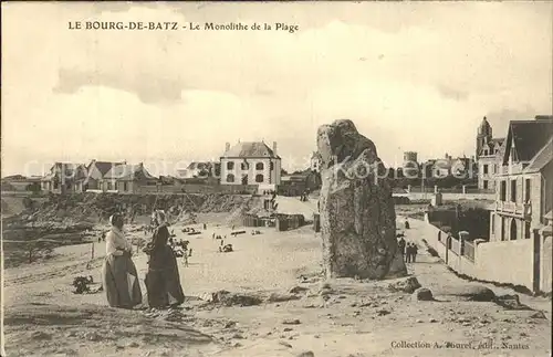 Le Bourg de Batz Monolithe de la Plage Kat. Ile de Batz
