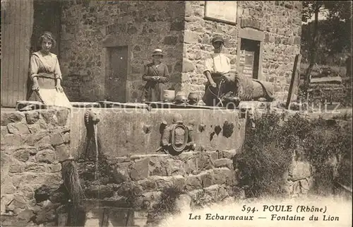 Poule les Echarmeaux Fontaine du Lion Kat. Poule les Echarmeaux