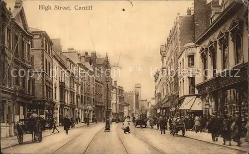 Cardiff Wales High Street Kat. Cardiff