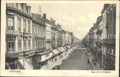 Louvain Loewen Flandre Rue de la Station Kat. 