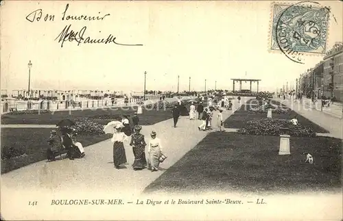 Boulogne sur Mer Strandpromenade Kat. Boulogne sur Mer