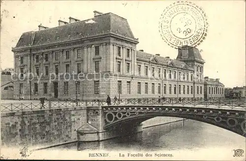 Rennes La Faculte des Sciences Kat. Rennes