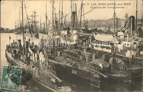Boulogne sur Mer Flottille de Torpilleurs Kat. Boulogne sur Mer