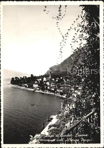 Limone Lago di Garda Panorama dall Albergo Pergola