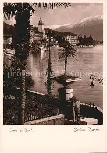 Gardone Riviera Lago di Garda Teilansicht Kat. Italien