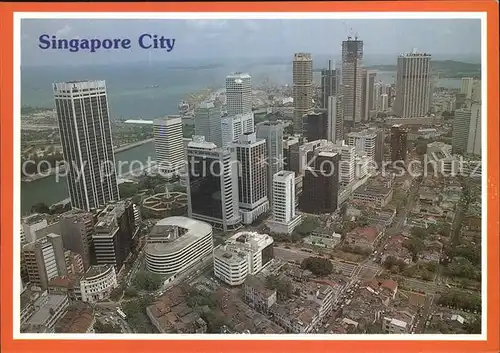 Singapore Harbour City Area Air view Kat. Singapore