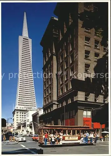 San Francisco California Cable Car Transamerica Building Kat. San Francisco