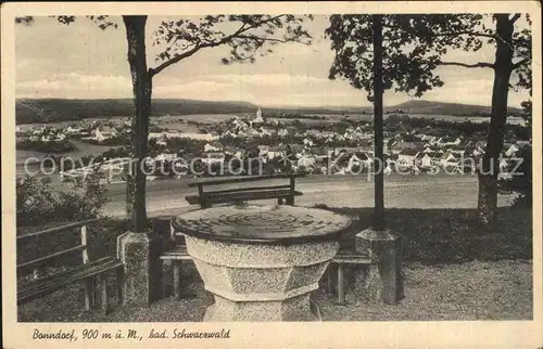 Bonndorf Schwarzwald Aussichtspunkt Panorama Kat. Bonndorf