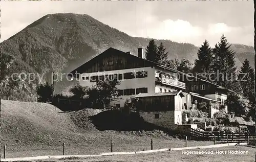 Tegernsee Haus Hochland  Kat. Tegernsee