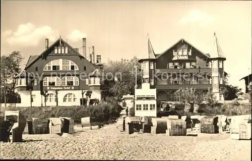 Bansin Ostseebad Strand FDGB Erholungsheim Seehof Haus Vineta  Kat. Heringsdorf