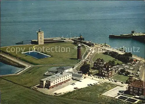 Cuxhaven Nordseebad An der Alten Liebe Fliegeraufnahme Kat. Cuxhaven