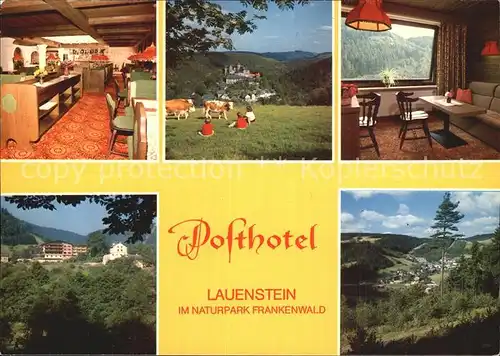 Lauenstein Oberfranken Posthotel  Kat. Ludwigsstadt