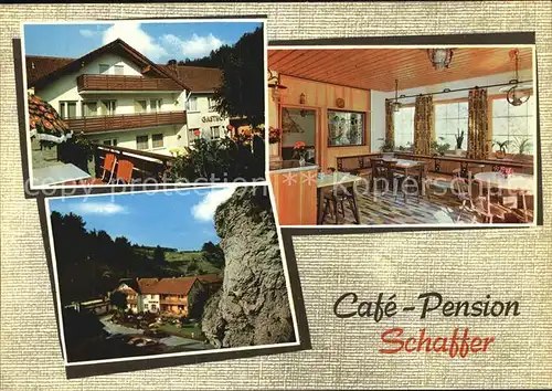 Pottenstein Oberfranken Cafe Schaffer  Kat. Pottenstein