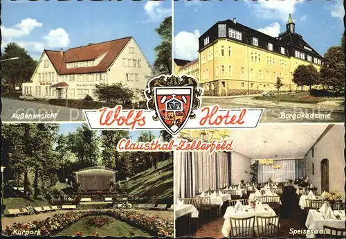 Zellerfeld Wolfs Hotel Bergakademie Kurpark  Kat. Clausthal Zellerfeld