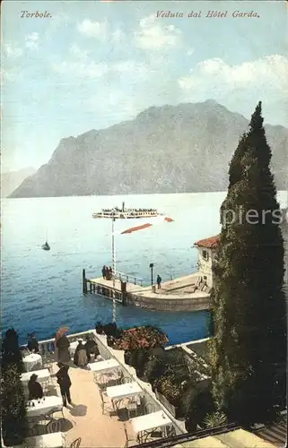 Torbole Lago di Garda Blick vom Hotel Garda Kat. Italien