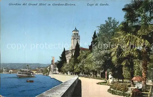 Gardone Riviera Lago di Garda Giardino del Grand Hotel  Kat. Italien