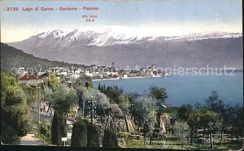 Gardone Riviera Lago di Garda Fasano und Monte Baldo Kat. Italien