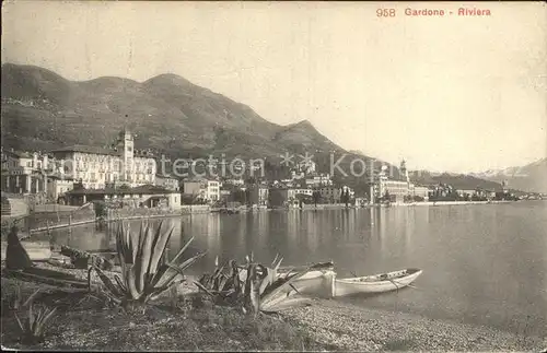 Gardone Riviera Lago di Garda Teilansicht  Kat. Italien