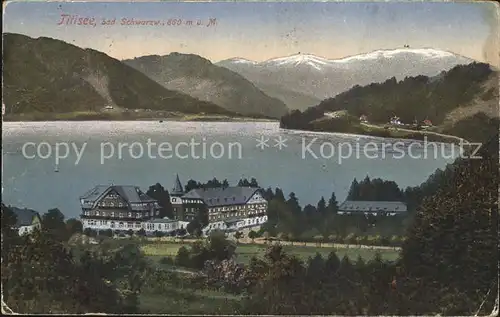 Titisee Hotel am See mit Blick zum Feldberg Schwarzwald Kat. Titisee Neustadt