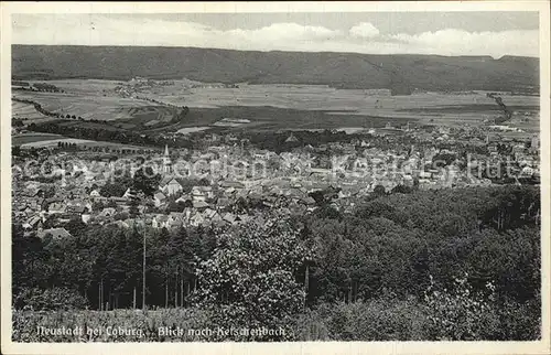 Neustadt Coburg Panorama Blick nach Ketschenbach Kat. Neustadt b.Coburg