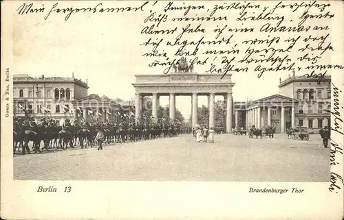 Berlin Brandenburger Tor Parade Kat. Berlin